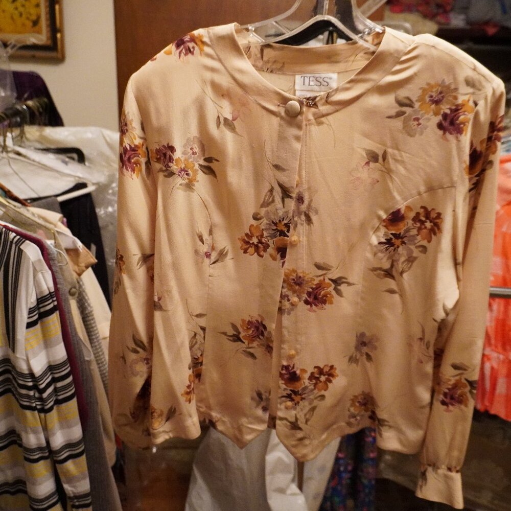 Beautiful cream silk blouse